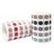 Wrapables Colorful Dots Washi Masking Tape, Round Circle Stickers for Scrapbooking, Planners, Bullet Points, and Journals 6M Length Total (Set of 2)